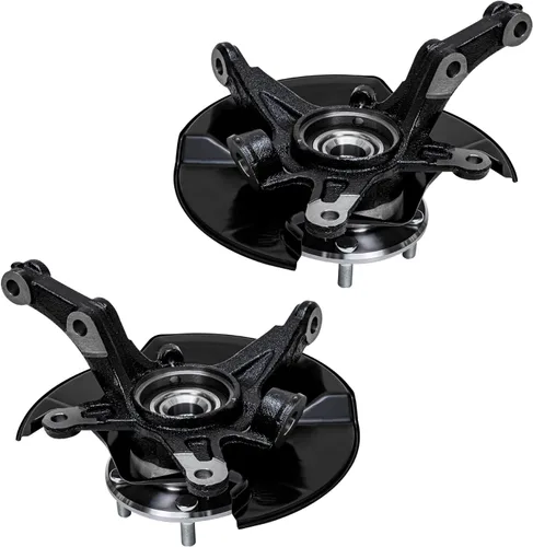 Miniatura 4 de Detroit Axle - Kit de 4 brazos de control delanteros para Honda Civic 06-11, 2 nudillos de dirección y cubos de cojinetes de rueda, 2 brazos