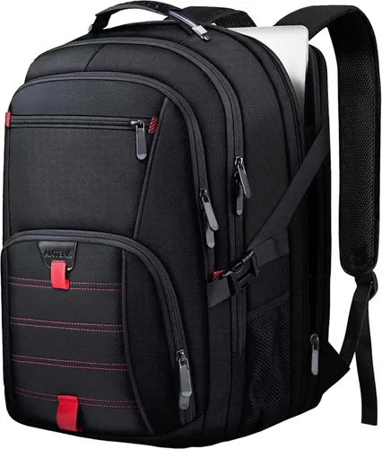 Miniatura 11 de ANTERK Mochila Extra Grande, mochila de viaje, resistente TSA resistente al agua de 17.3 pulgadas, mochilas de mano con puerto USB, mochilas Azul
