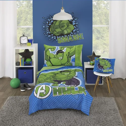 Miniatura 12 de Disney Mickey Mouse y sus amigos - Juego de cama para niños pequeños de 4 piezas - Sábanas ajustadas, funda de almohada, sábana encimera y edredón
