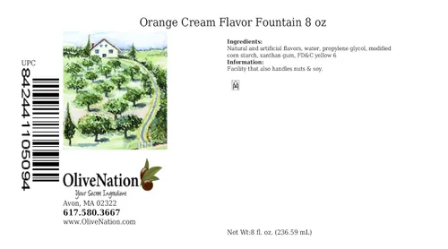 Miniatura 2 de OliveNation Fuente de sabor a crema de naranja, sabor de bebida sin azúcar para golosinas congeladas, batidos, refrescos, productos horneados, sin