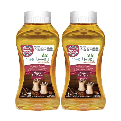 Miniatura 5 de Nectevia New England Maple - Néctar de agave con infusión de stevia, paquete de 2