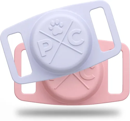 Miniatura 14 de Pup Culture Soporte de AirTag para collar de perro, para rastreador de perros GPS, para Apple iPhone, para perros y gatos Naranja