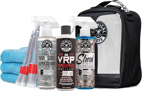 Miniatura 8 de Kit de Limpieza para Interior de Coche Chemical Guys - Protector VRP, Limpiador Sin Sentido, Limpiador de Vidrios Sin Rayas, 3 Cepillos de Detalle