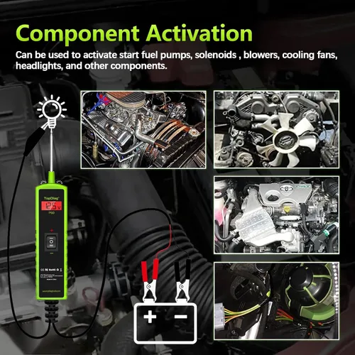 Miniatura 4 de Topdiag Probador de sonda de circuito de potencia automotriz P60, Kit de sonda de circuito de alimentación de 12-24V, Buscador de automóvil