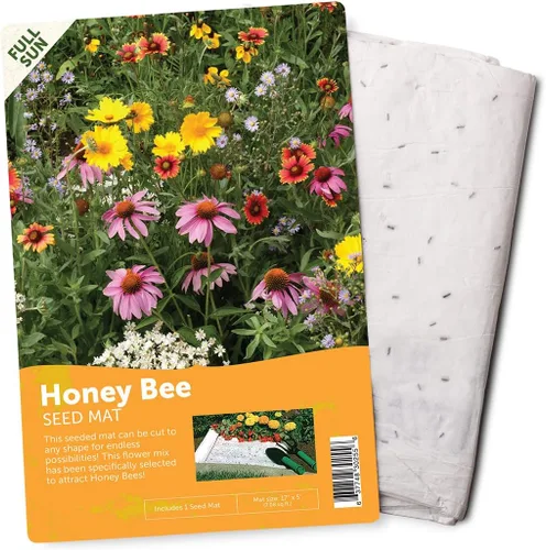 Miniatura 4 de BloomingBulb Alfombrilla para semillas, fácil de plantar y cultivar semillas de jardín, crea un jardín de flores fragantes y vibrantes, macizos