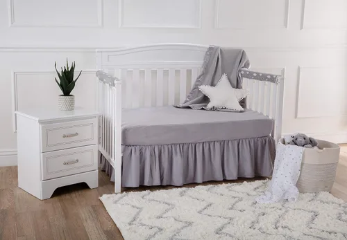 Miniatura 4 de TL Care Heavenly Soft - Sábana bajera ajustable de felpilla para cuna, de 28 x 52 pulgadas, cálida y acogedora, color gris, para niños y niñas, se