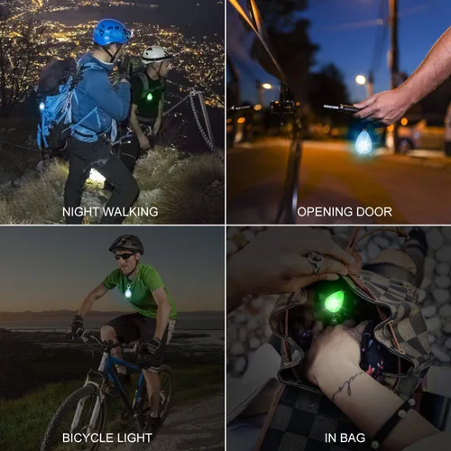 Miniatura 6 de Paquete de 2 luces recargables para perros, luz para collar de perro, impermeable, luces de seguridad LED para perros con 3 modos, múltiples