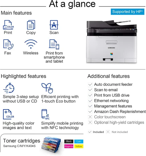 Miniatura 6 de Samsung Xpress SL-C480FW/XAA impresora láser a color inalámbrica multifunción