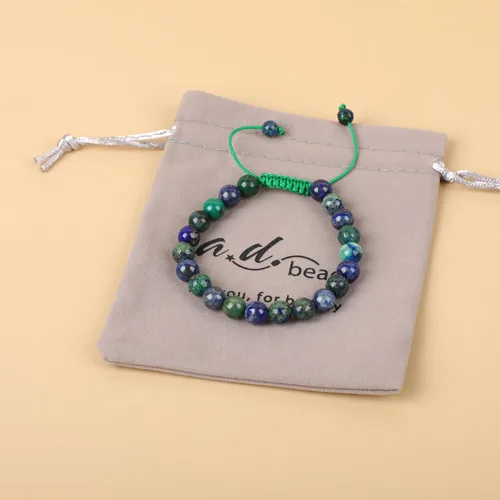 Miniatura 89 de AD Beads Pulseras de piedras preciosas unisex de 0.315 pulgadas (0.315 in), macramé curativo ajustable de 7 a 9 pulgadas Usa esta pulsera