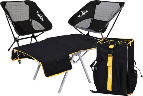 Miniatura 11 de Sillas de campamento, silla plegable portátil, equipo de campamento para campamento, senderismo, montañismo, playa, picnic y festival, regalos