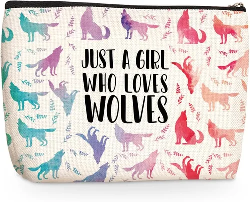 Miniatura 12 de Funny A Girl Loves Animals Pickles - Bolsa de maquillaje para cosméticos, bolsa de viaje para fiestas de animales, artículos de decoración
