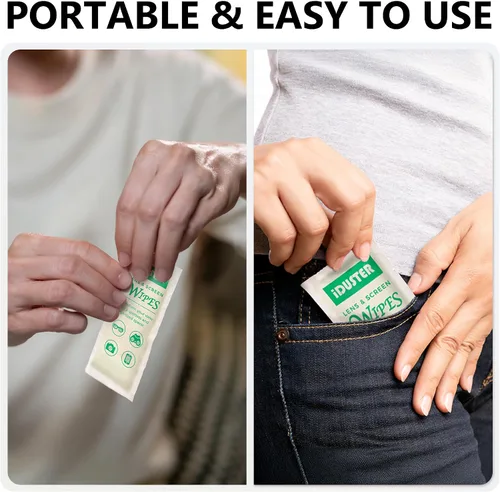 Miniatura 6 de iDuster Toallitas limpiadoras de pantalla para dispositivos electrónicos, toallitas para pantalla de teléfono celular, toallitas de limpieza