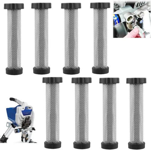 Miniatura 12 de Juego de filtros de repuesto para filtros rociadores de pintura Graco, incluye 1 paquete 288716 de rosca de filtro de entrada de 3/4 pulgadas y 3