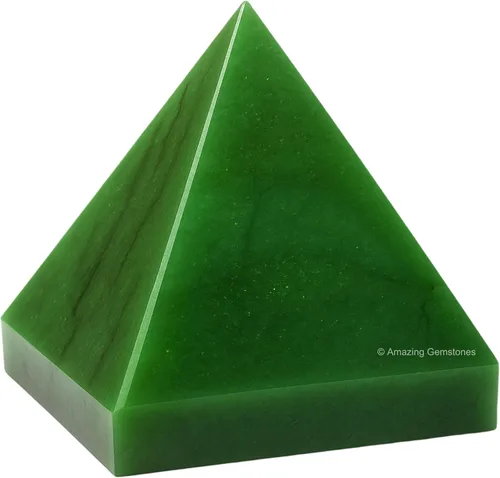 Miniatura 64 de Piedras Curativas de Cristal de Pirámide de Cuarzo Claro de Amazing Gemstone - Figura de Gran Pirámide de 2" de Piedra Natural para Meditación