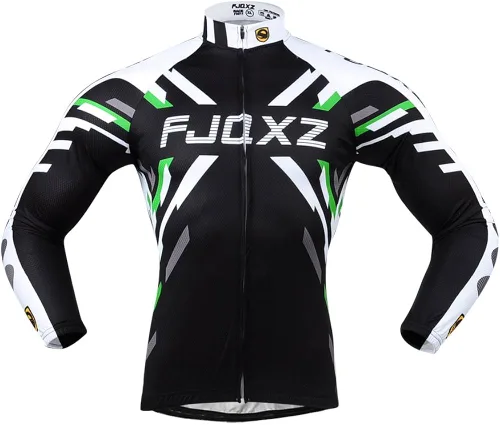 Miniatura 2 de fjqxz Hombres Ciclismo Jersey Traje y 3D Acolchado Pantalones Transpirable Secado Rápido Manga Larga Conjunto Conjunto F011C