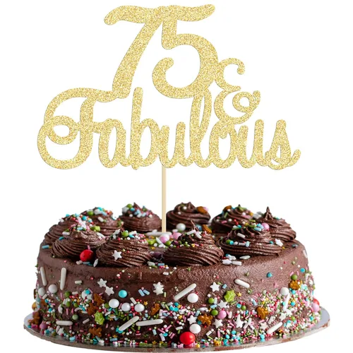Miniatura 22 de Gyufise 1 decoración de 30 con purpurina dorada y fabulosos adornos para tartas de 30 años y fabulosos adornos para tartas de cumpleaños de 30 años