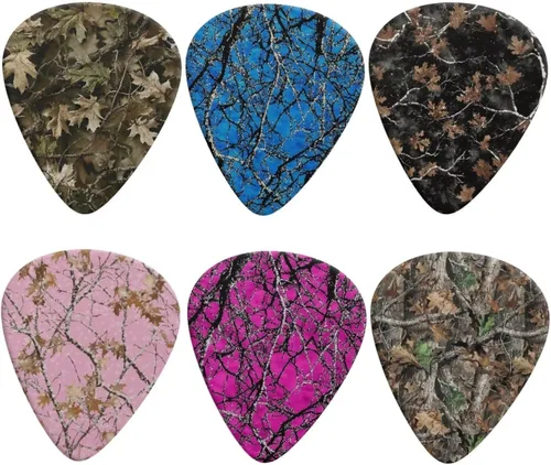 Miniatura 14 de KEIAHUAN Cool Skull - Púas de guitarra – Plectros triángulos clásicos para bajos, guitarras acústicas y eléctricas – Púas pesadas para guitarristas