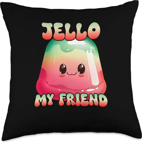 Miniatura 5 de Kawaii Jello Collection! Jello My Friend - Almohada (16 x 16 pulgadas), multicolor