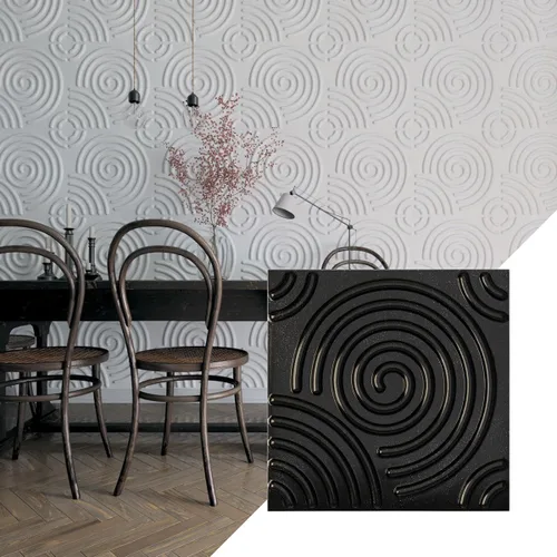 Miniatura 35 de Ekena Millwork WP20X20SPWH 19 5/8 pulgadas de ancho x 19 5/8 pulgadas de alto en espiral EnduraWall decorativo 3D Panel de pared cubre 2.67 pies