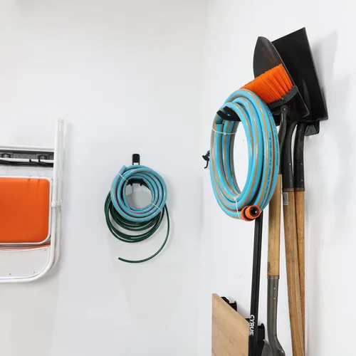 Miniatura 6 de Wallmaster Ganchos de garaje para montaje en pared, 2 ganchos de almacenamiento largos y resistentes para colgar neumáticos, sillas, escaleras