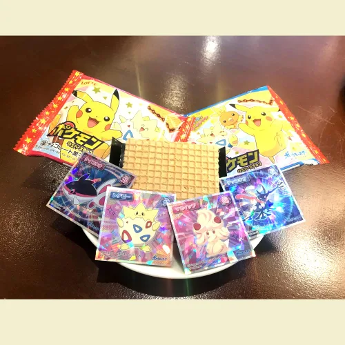 Miniatura 3 de DagashiyaBox Surtido de golosinas japonesas, caja de oblea de calcomanías colectivas de anime con 9 obleas de Pokémon, 1 como Daemon Slayer