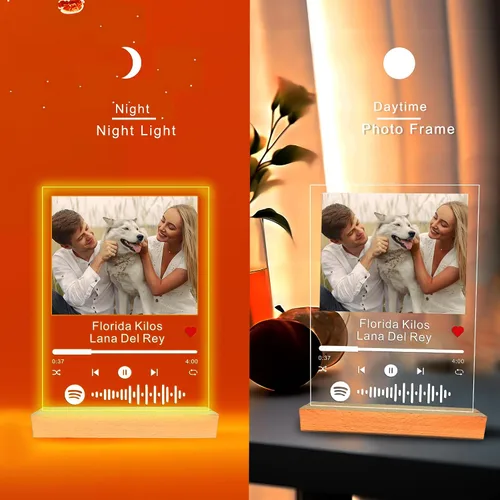 Miniatura 3 de Placa acrílica personalizada para Spotify, personaliza nuestra placa acrílica con tu canción y foto favoritas, regalos personalizados para el día