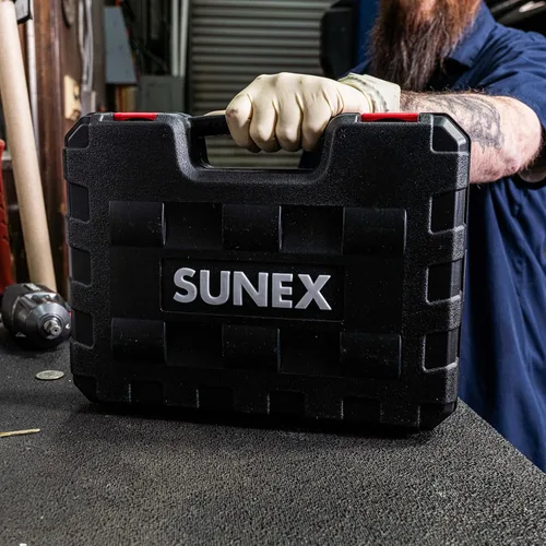 Miniatura 8 de SUNEX TOOLS 2640, juego de dados de impacto de 1/2 pulgada, 19 piezas, SAE, 3/8 pulgadas - 1-1/2 pulgadas, acero de aleación Cr-Mo, diseño