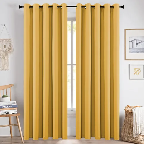 Miniatura 88 de KEQIAOSUOCAI Cortinas rosa bebé de 63 pulgadas para habitación de niñas - Con aislamiento térmico que oscurece la habitación, cortinas de ventana
