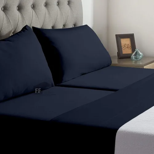 Miniatura 9 de Juego de sábanas divididas Queen para cama ajustable, tejido satinado suave, 600 hilos, 100% algodón egipcio, juego de 5 piezas con 2 sábanas