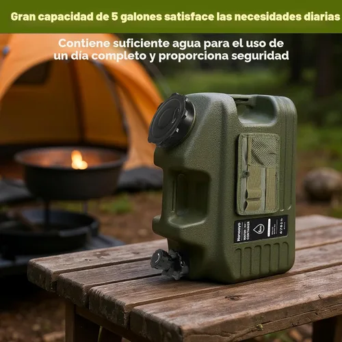 Miniatura 7 de Hanaoyo Camping Water Jug with Spigot, Water Container BPA Free Water Storage with Tool Bag, Portable Water Tank Emergency Water Storage for Hiking