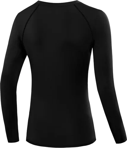 Miniatura 72 de CADMUS Paquete de 1 o 3 camisetas de entrenamiento de manga larga para mujer, camiseta de compresión de ajuste seco para correr