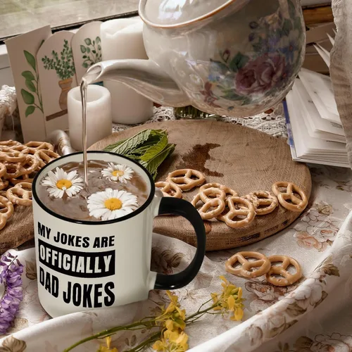 Miniatura 6 de Aurahouse Regalos para Papá Primerizo, Taza Oficial de Chistes de Papá, Anuncio de Embarazo Divertido para Esposo, Regalos para Papás Primerizos