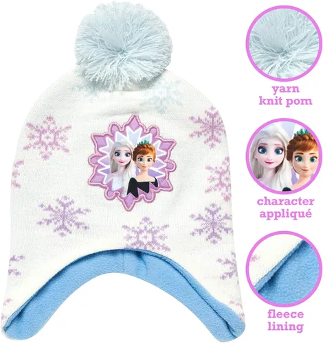 Miniatura 2 de Disney - Gorro de invierno para niñas y 2 pares de guantes o manoplas (edad 2-7)