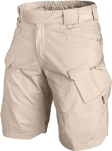 Miniatura 7 de Pantalones cortos tácticos para hombre, longitud hasta la rodilla, pantalones cortos militares de combate, impermeables, con múltiples bolsillos