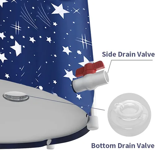 Miniatura 6 de BDL Bañera Portátil, Bañera de Remojo Japonesa Plegable para Adultos, Bañeras Independientes de Agua Fría y Caliente BDL con Espuma Térmica, Bañera