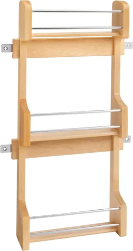 Miniatura 8 de Rev-A-Shelf 18" Organizador de estantes extraíbles de 3 niveles para gabinetes de cocina, estante para especias y condimentos de almacenamiento