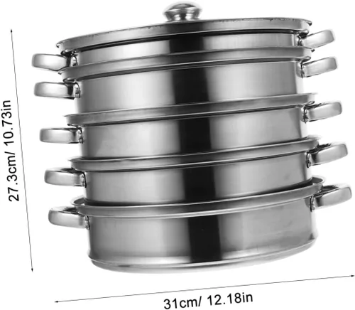 Miniatura 9 de Angoily Comida de verduras asiáticas olla grande olla de sopa grande ollas ollas juegos de ollas para cocinar accesorios de cocina olla
