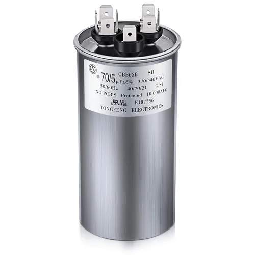 Miniatura 14 de 30/5 MFD uF 370/440V CBB65 Condensador redondo de doble funcionamiento para motor de CA, condensador HVAC, reemplazo de aire acondicionado, bomba