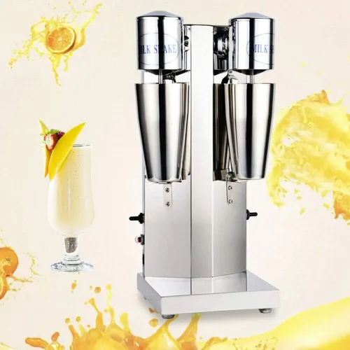Miniatura 3 de Mezclador eléctrico comercial de acero inoxidable de doble cabeza 110V Mezclador eléctrico adecuado para uso comercial o doméstico Leche, Ice Cube