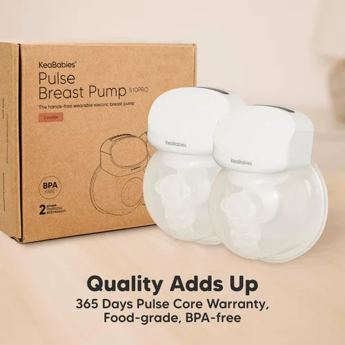Miniatura 8 de KeaBabies Extractor de leche manos libres, extractor de leche inalámbrico portátil, extractor de leche eléctrico doble, portátil, máquina automática