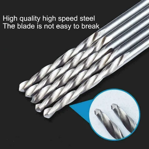 Miniatura 4 de 20 piezas de 0.020 in HSS Micro Twist Broca de acero de alta velocidad para madera, plástico, metal blando