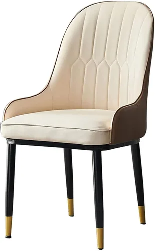 Miniatura 9 de Dining Chairs Modern Dining Room s Modern Simple Hotel PU Leather Dining s Soft Wrought Back Chair Desk Chair for Bedroom -Gris(Gris)