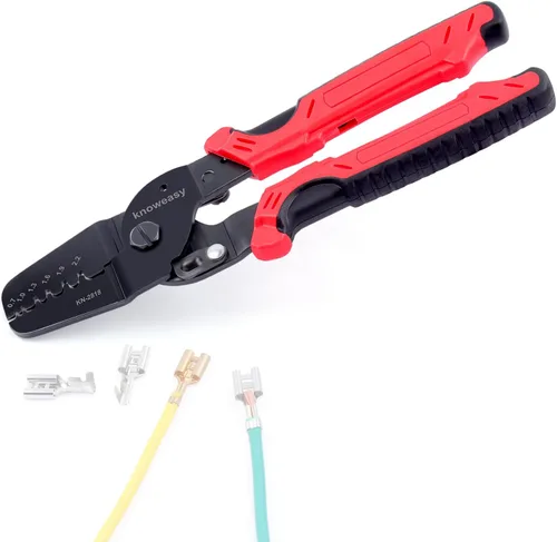Miniatura 14 de Kit de herramienta de crimpado Knoweasy para conectores Deutsch DT: Crimpador de barril cerrado y barril abierto, herramienta de extracción