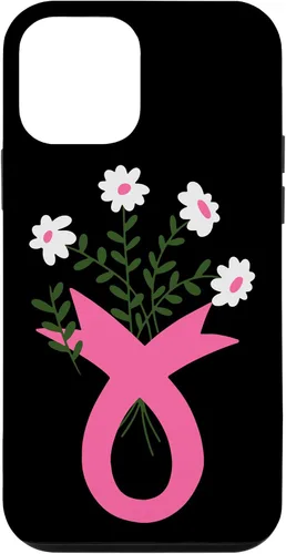 Miniatura 16 de Flower Jar Pink Ribbon Breast cancer Awareness Month Women Case for iPhone 16