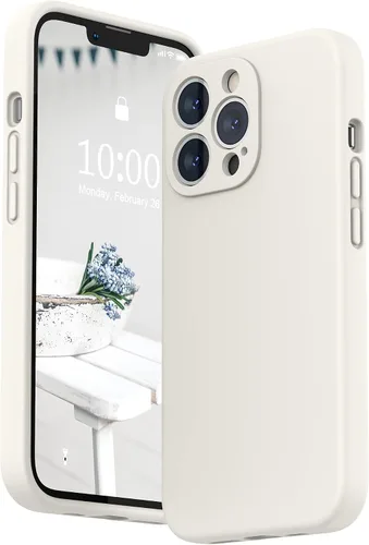 Miniatura 36 de SURPHY Funda para iPhone 13 Pro con protector de pantalla, Fundas de silicona líquida para iPhone 13 Pro