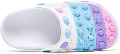 Miniatura 4 de Engtoy Zuecos para niños y niñas, zapatos de jardín sin cordones, sandalias divertidas y ligeras para la playa