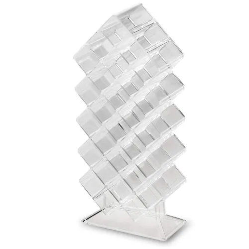 Miniatura 4 de byAlegory - Organizador de maquillaje de lápiz labial acrílico, almacenamiento cosmético de 28 espacios, diseñado para estar de pie, plano o apilado