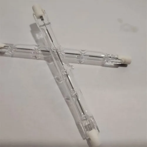Miniatura 8 de Bombillas halógenas R7S 500 W 4.646 in 4.65 pulgadas tipo J T3 filamento de doble extremo luces de inundación tubo de cuarzo lámparas halógenas R7S