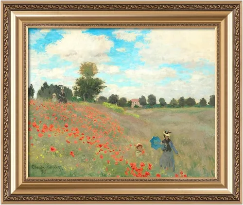 Miniatura 45 de Pinturas clásicas mundiales de Claude Monet Impresión giclée sobre lienzo alargado, pieza de galería para colgar y decorar el hogar, The CliffWalk