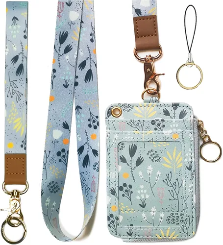 Miniatura 11 de bolimoss Soporte para credencial de sol y luna y cartera con cordón, cordones removibles para maestras, cartera para mujeres con correa